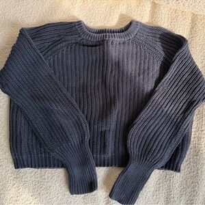American Apparel Boxy Cropped Knit Sweater
